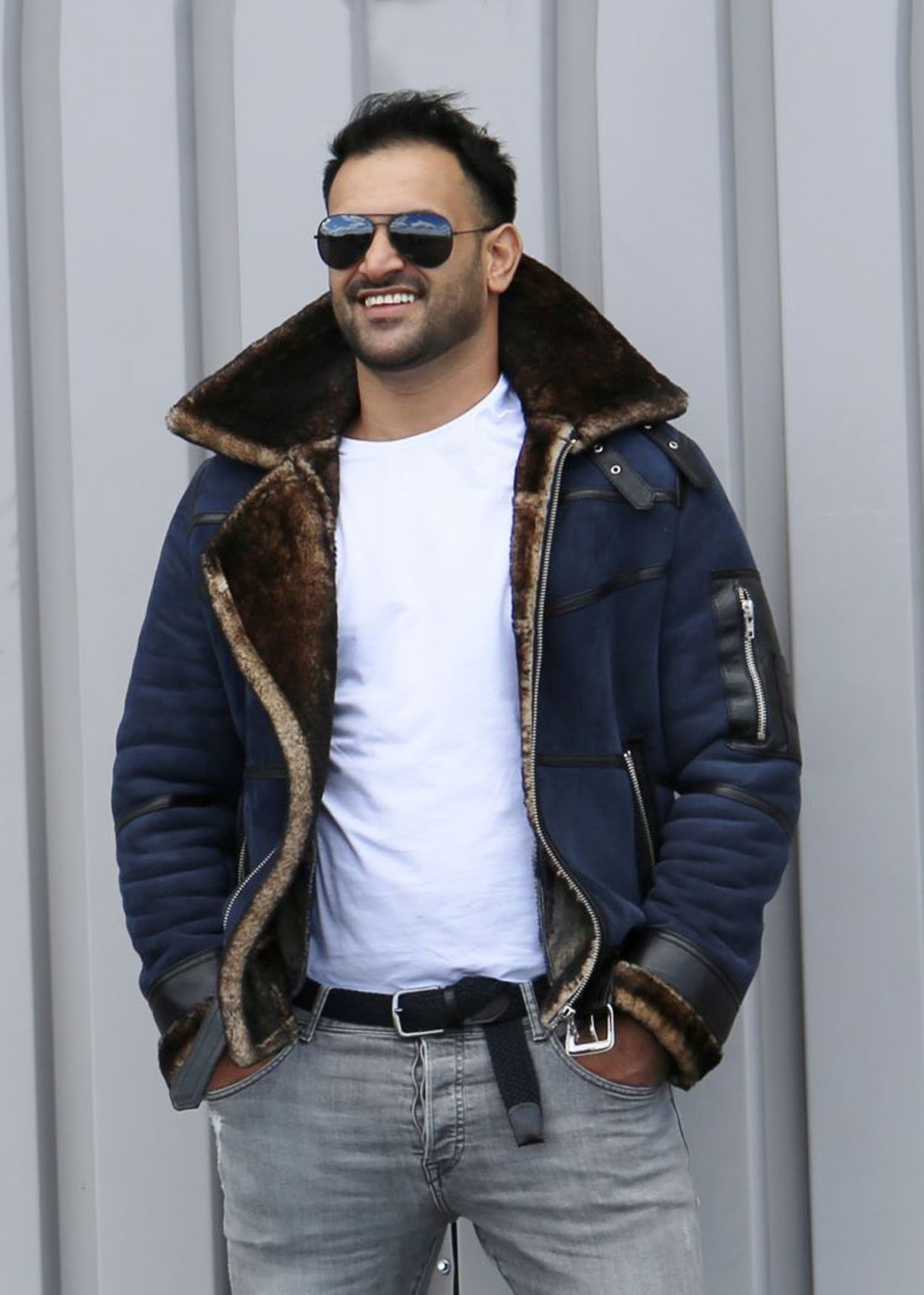 Lambskin Jacket - B16 BLUE