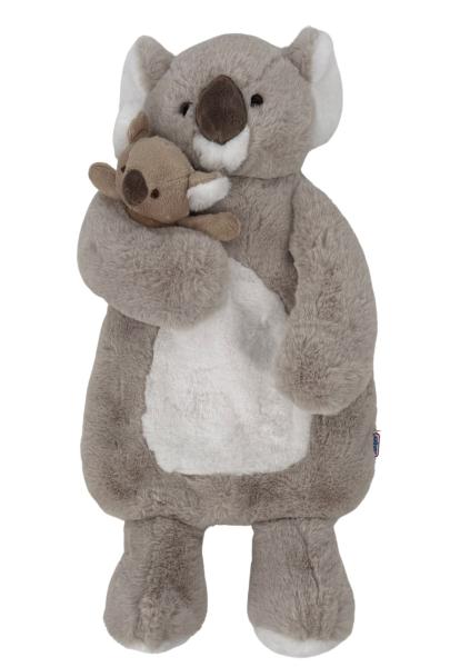 Kuschelfamilie „Koala Jess & Baby Jessyie“ mit 0,8 L Wärmflasche & Kirschkernfüllung