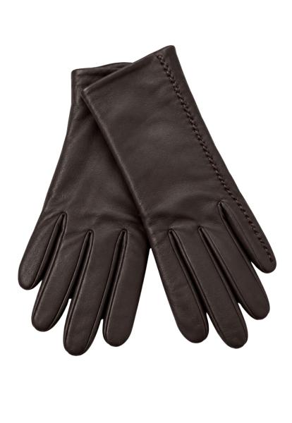 Damen Lederhandschuhe aus Anilin-Lammleder mit Cashmere Modell O06