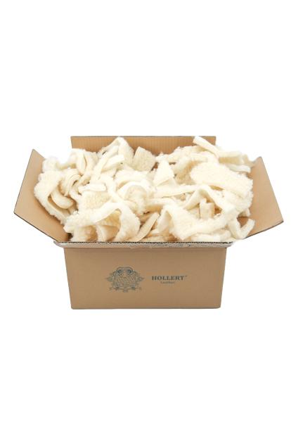 Remnant Piecies of Merino Wool 1.5 kg White
