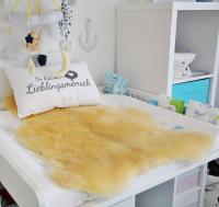 Vorschau: Babyfell waschbar ökologische Gerbung 90-100 cm