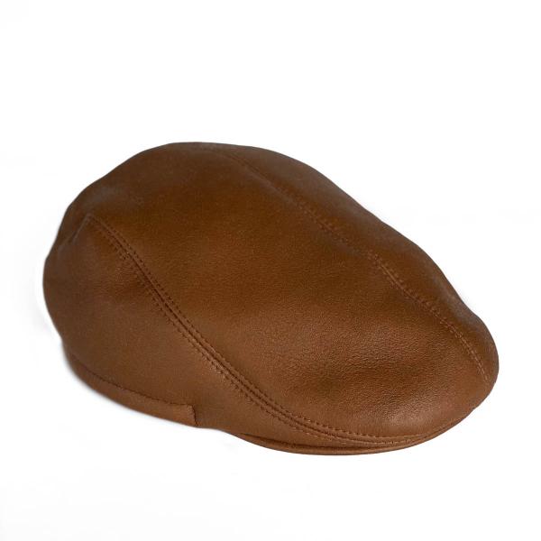 Men's leather hat