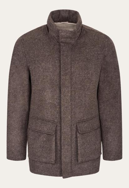 Jacke aus Kaschmir & Wolle mit Kapuze Adriano