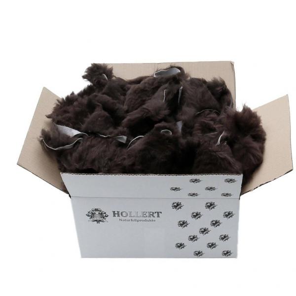 Lammfell Bastelfelle 1,5 kg Braun