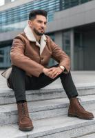 Vorschau: Lammfelljacke Tomek Zimt