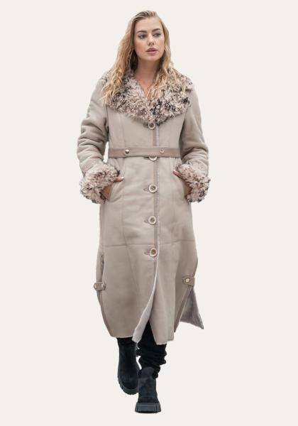 Lammfellmantel Florence Beige