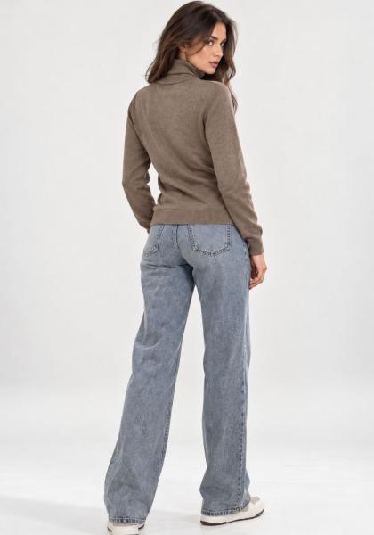 Rollkragenpullover aus Seide & Kaschmir Modell XF0802 Feinstrick