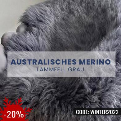Australisches Merino Lammfell Grau 