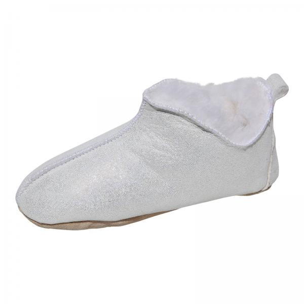Sheepskin baby slippers - BALI GLITTER