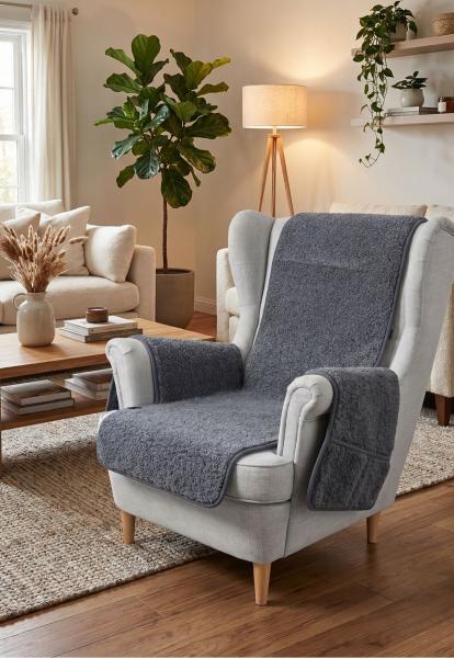 Armchair Pad Armchair Protector Made of Merino Wool Felix