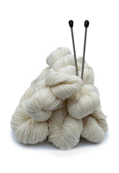 Strickwolle Schafwolle Weiß 1kg