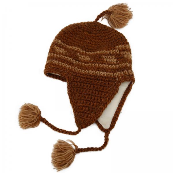 Wool trapper's cap
