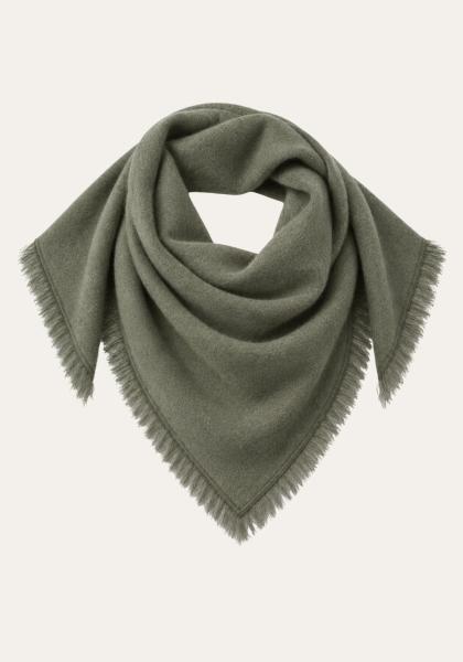Halstuch aus Wolle & Cashmere mit Fransen Modell W2609S