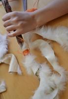 Vorschau: Lammfell Bastelfelle 1,5 kg Gelb