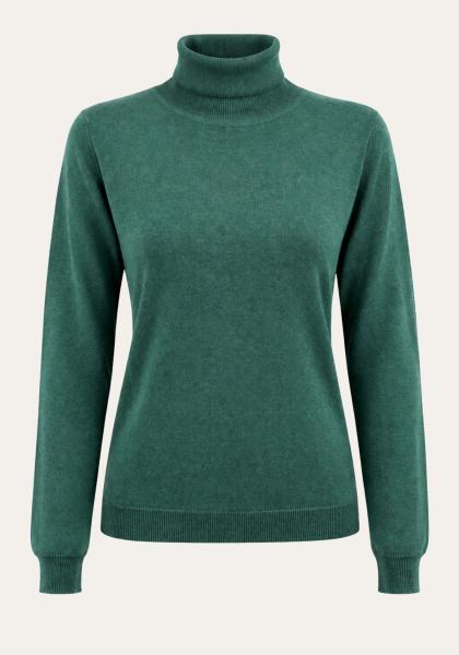Rollkragenpullover aus Seide & Kaschmir Modell XF0802 Feinstrick