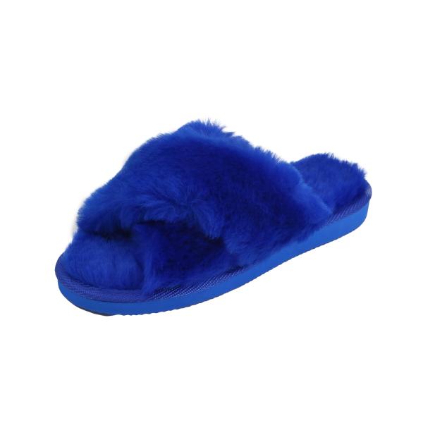 Lambskin slippers FLORIDA BLUE