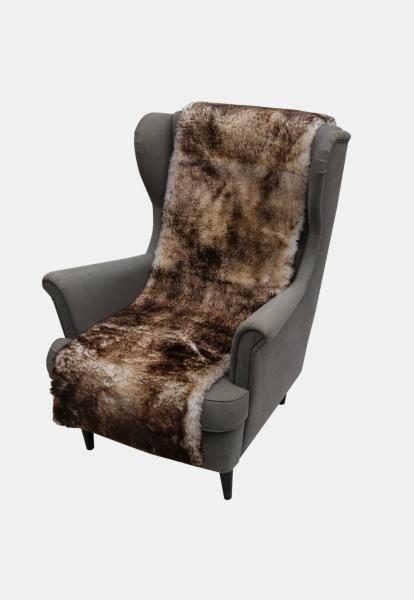 Sheepskin armchair cover short hair 160 x 50 cm Flamed