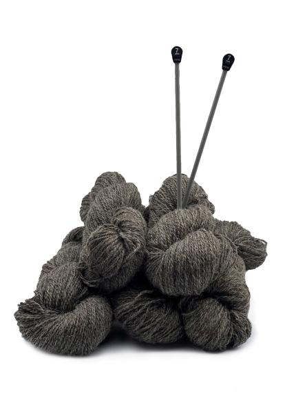 Sheep's wool for knitting Dark Grey 1kg