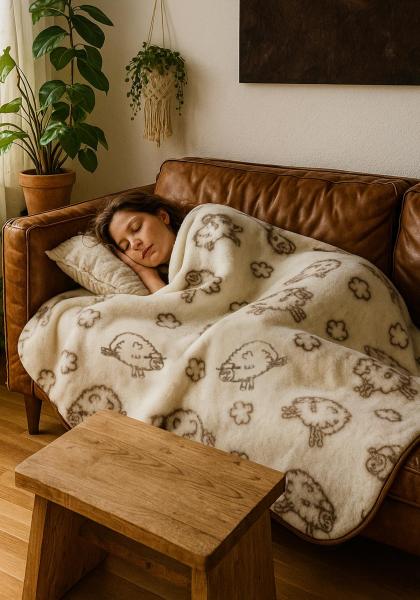 Wolldecke Aries: Pure Merinowolle für kuschelige Momente