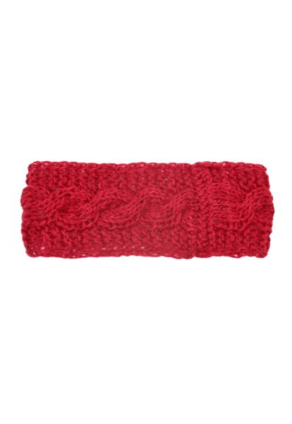 Handgestricktes Stirnband Gerda mit Zopfmuster
