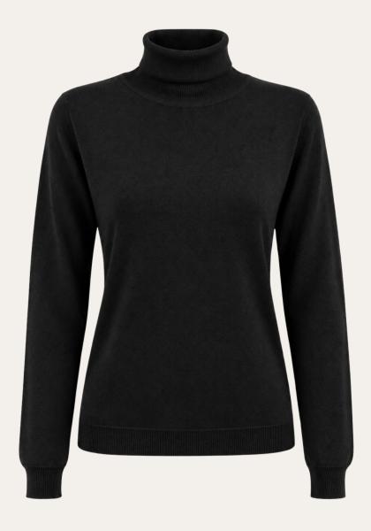Rollkragenpullover aus Seide & Kaschmir Modell XF0802 Feinstrick
