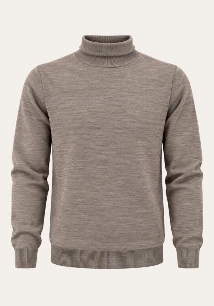 Feinstrickpullover aus 100% Wolle Beige Modell 901