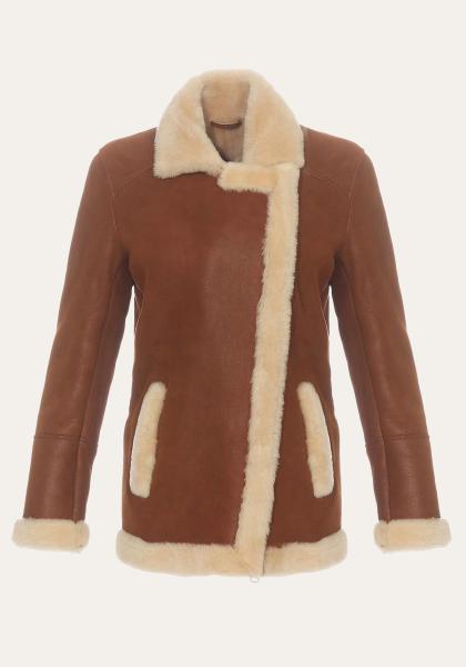 Lammfelljacke - OLA COGNAC