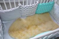 Vorschau: Babyfell waschbar ökologische Gerbung 90-100 cm