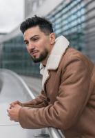 Vorschau: Lammfelljacke Tomek Zimt