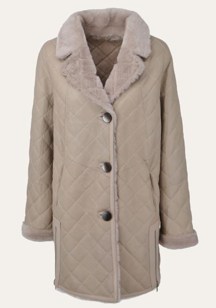 Lammfellmantel Monia Beige