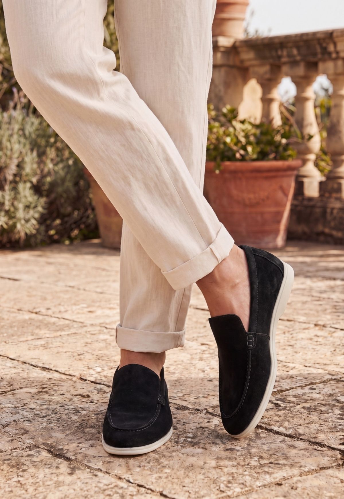 Herren Loafer aus Leder in Schwarz - Komfort & Stil HOL60