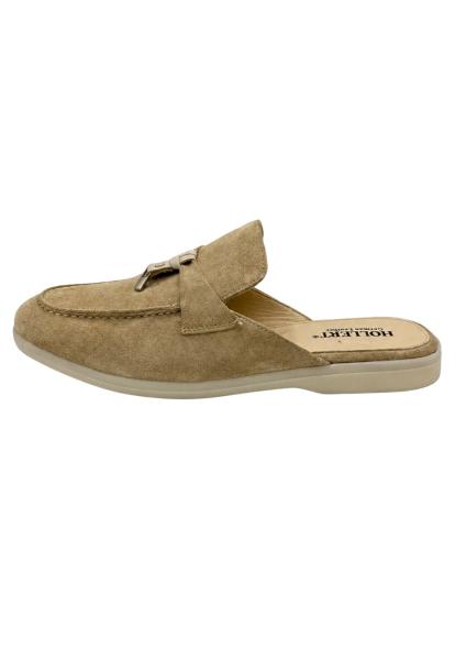 Herren Slipper Beige mit Tassel Detail - HOL70