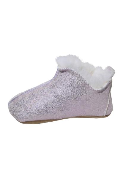 Sheepskin baby slippers - BALI GLITTER