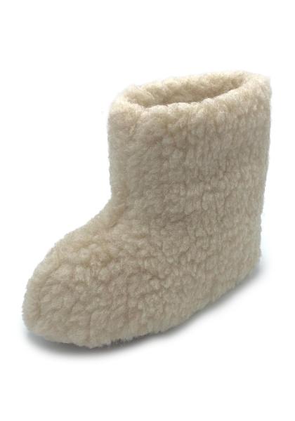 Hausschuhe aus Merinowolle Schnuffi Beige