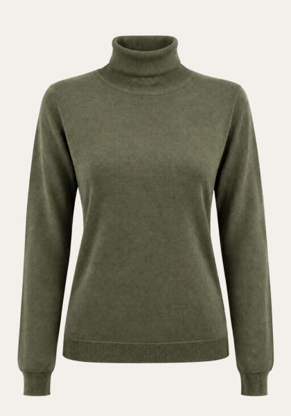 Rollkragenpullover aus Seide & Kaschmir Modell XF0802 Feinstrick