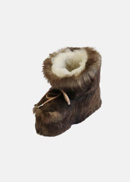 Sheepskin Baby Slippers - BIGFOOT SPOTTED