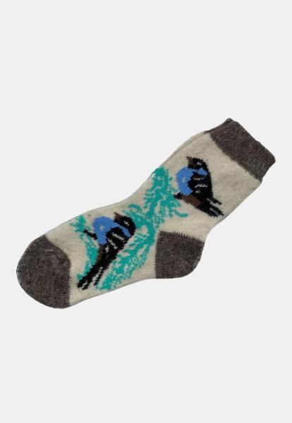 Merino wool socks Blue Bird