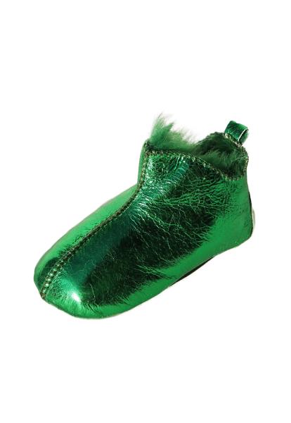 Sheepskin baby slippers - HULK