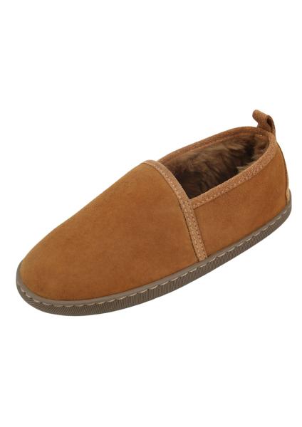 Lammfell Hausschuhe Hubert Karamell