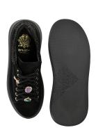 Vorschau: Plateau Sneaker aus Leder Modell 4918 Schwarz
