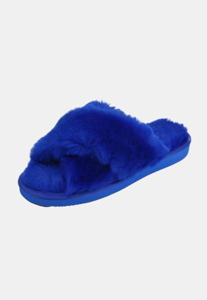 Lambskin slippers FLORIDA BLUE