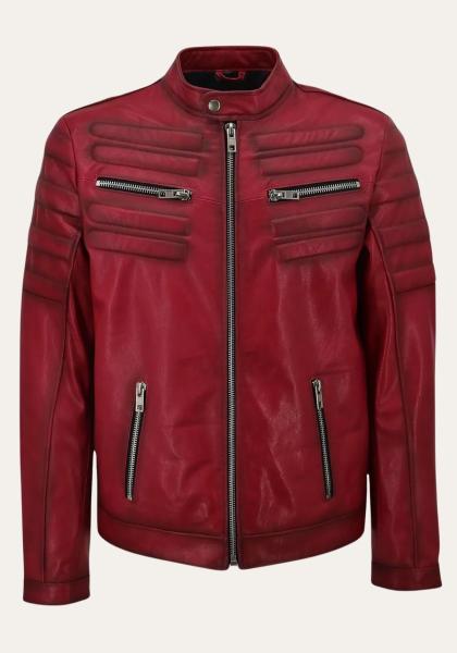 Lederjacke - MATEO ROT
