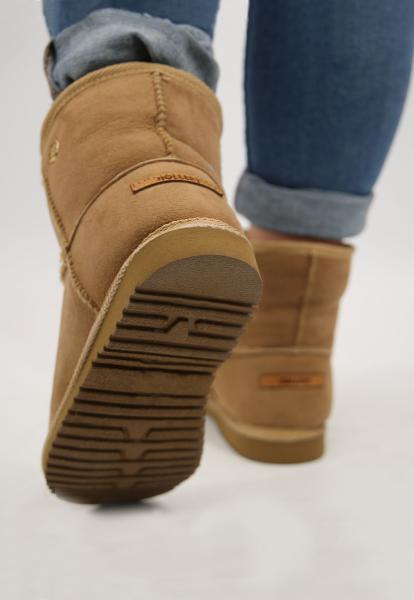 Lammfell Winterboots Snow Braun
